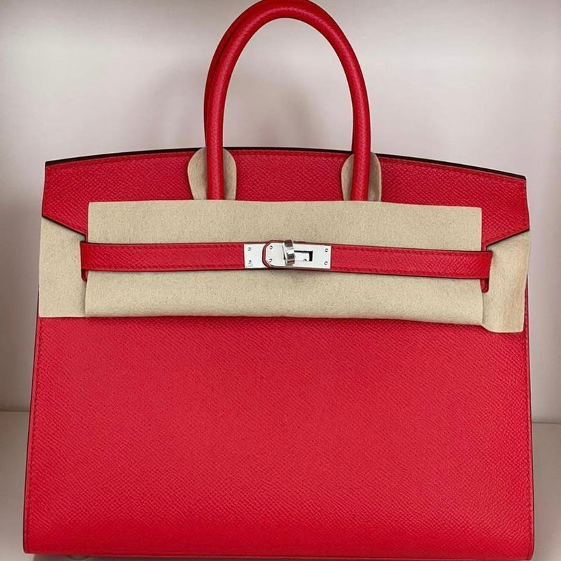 Hermès Birkin 25 Rouge de Coeur Sellier Epsom Palladium Hardware PHW