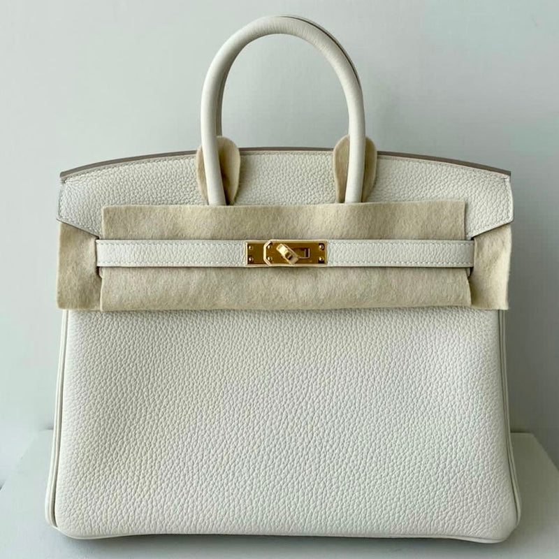 Hermès Birkin 25 Craie Togo Gold Hardware GHW