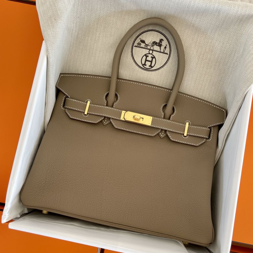 Hermès Birkin 30 Etoupe Togo Gold Hardware GHW