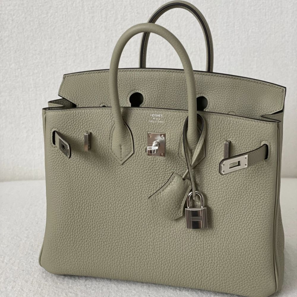 Hermès Birkin 25 Sauge Togo Palladium Hardware PHW